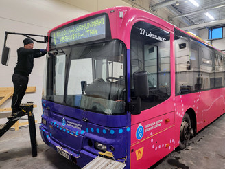 BP uutiskirje Scania koriosat paakuva linja auto