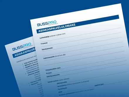 BP uutiskirje asiakaspalvelulomake kuva