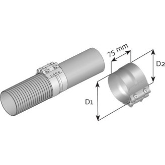 KIristin pakoputki 127mm RST kuva
