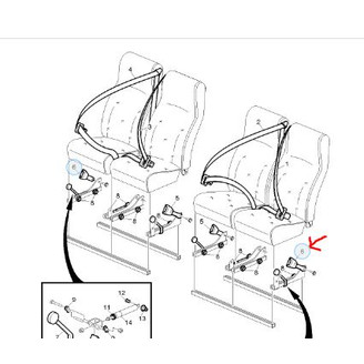 Lukko turvavyö takaistuin kuva
