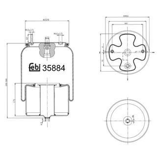 Air spring complete front image