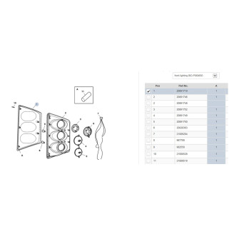 Kuori takavalopaneeli oik/vas kuva