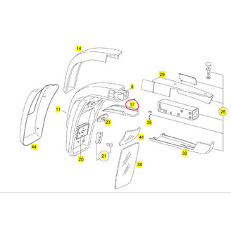 Muovi ala oikea peilin varsi kuva