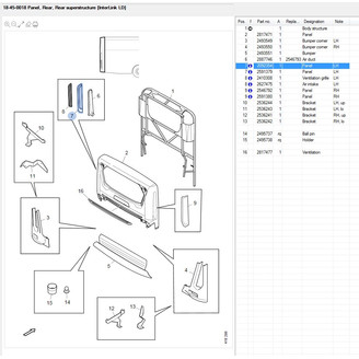 Panel ventilation grille engine LH image