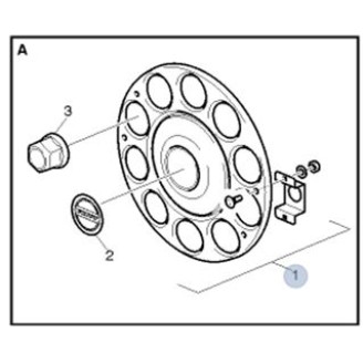 Kapselisarja taka (sis. raudan ja Volvon merkin) kuva