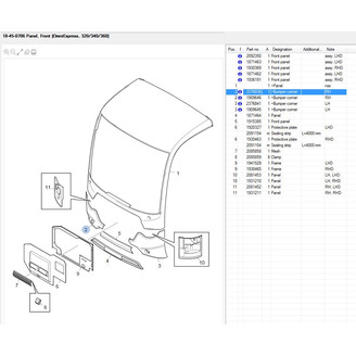 Bumper corner front RH image