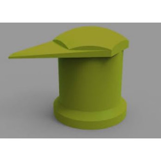 Mutterisuojus ilmaisimella 32mm (keltainen) kuva