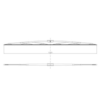 Pyyhkijänsulka 1200mm 27 mm haarukka 8 mm pultti kuva