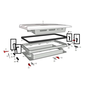 Kattoluukun kiinnikesalpa kuva