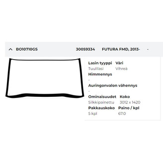 Windshield Gn 3012 x 1420 image