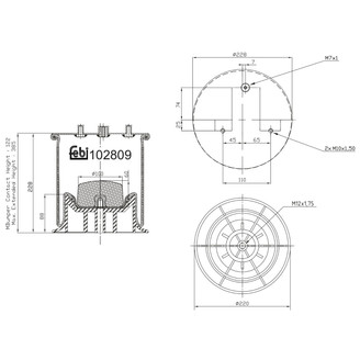 Air suspension bellows fits image