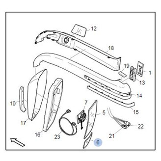 Extra mirror left/right image