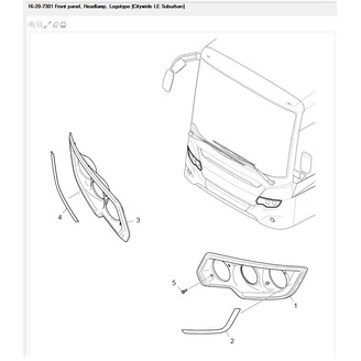 Front panel headlamp RH image
