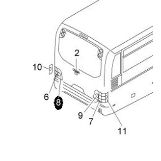 Taillight assembly, LR image