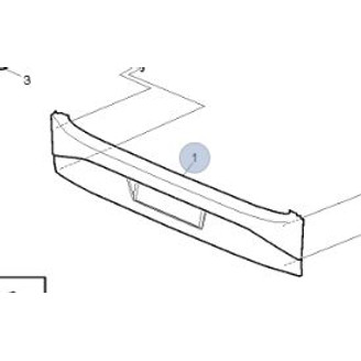 Bumper middle section rear image
