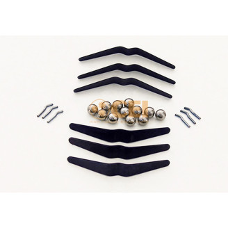 Kehäpyörän kuula-jousi-tappi sarja kuva