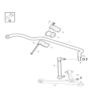 Kallistuksenvakain, etu kuva