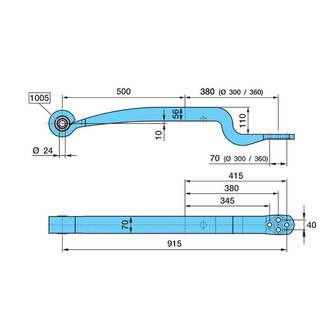 Tukijousi ALM 1X56 500/380 24MM AL-II 70 mm kuva