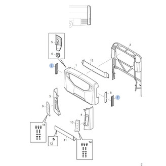 Cover ventilation grille rear image