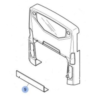 Bumper rear middle Euro 6 image