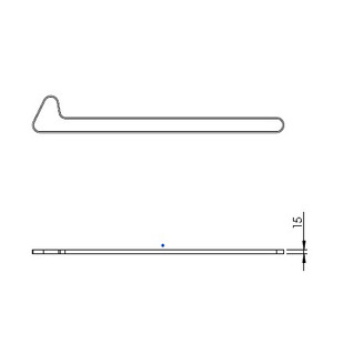 Toothed belt for front/center door drive, 4 m image