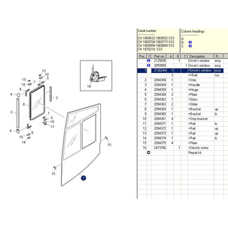Driver's window solid image