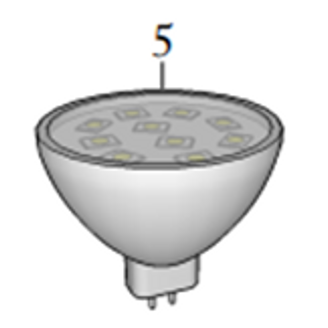 Light fitting in the door recess/stairwell image