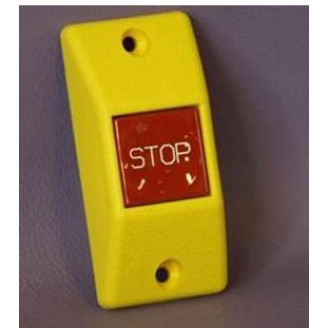 Stop button yellow image
