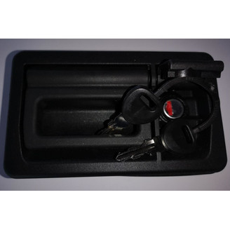 Sivuluukun kahva paineilma sis lukon+avaimet kuva