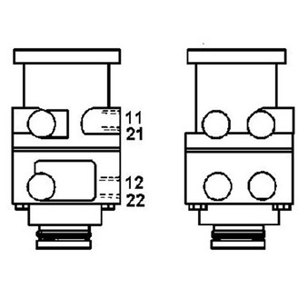 Brake pedal valve lower part image