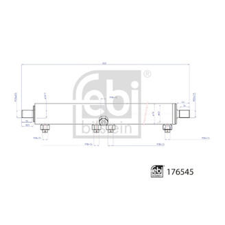 Cylinder trailing axle steering image