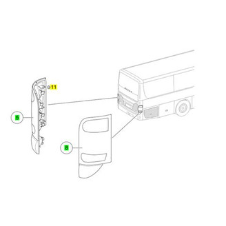 Rear light panel left image