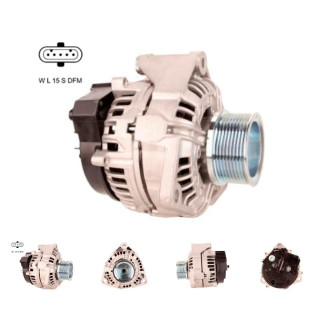 Alternator bosch 100 A with a pulley +body image