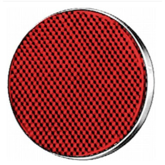 Reflector round red 85mm image