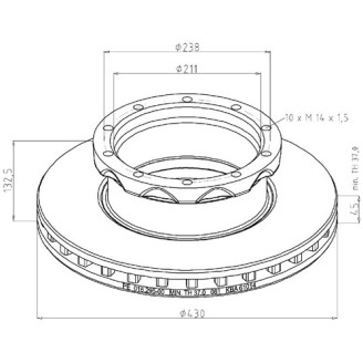 Brake disc front/rear image