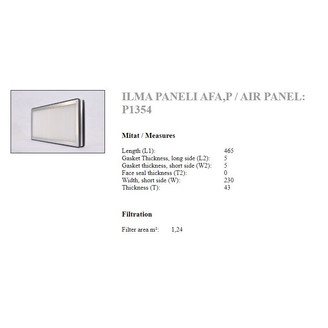 Airfilter frontcell 465X230X42 image