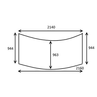 Windshield A2160/Y2140 x 963 image
