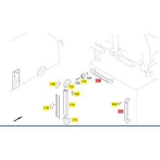 Cover crap handle middle door image