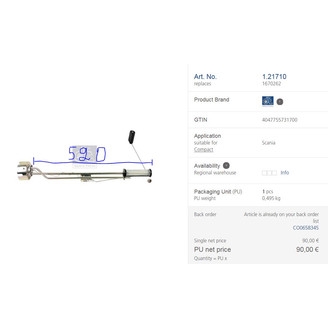 Fuel level sensor image
