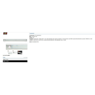 Lamp interior luggage compart 410x40x11 image