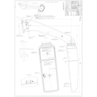 Electric cable rear mirror 1296-458 image