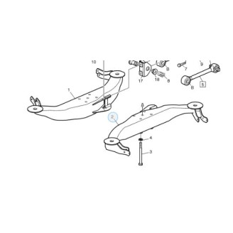Air suspension bar rear right image