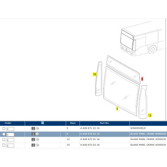 Lasi linjakilpi etu kuva