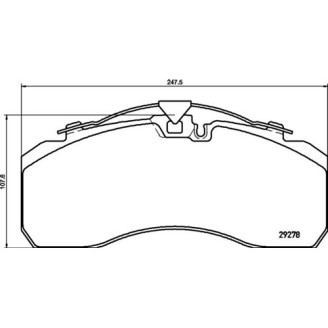 Brake pad kit SN7196/86 22,5 image
