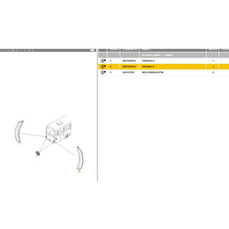 Takavalopaneeli LED oikea kuva