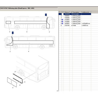 Cover bumper unpainted front left/right image
