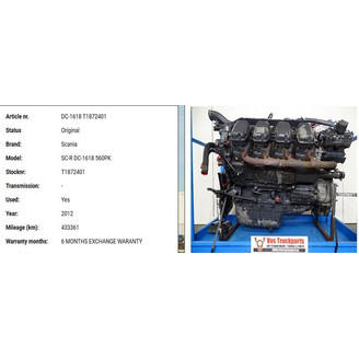 Moottori DC16 18/560 hp käytetty kuva
