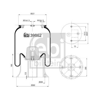 Ilmajousipalje etu/teli (metallipalje) kuva
